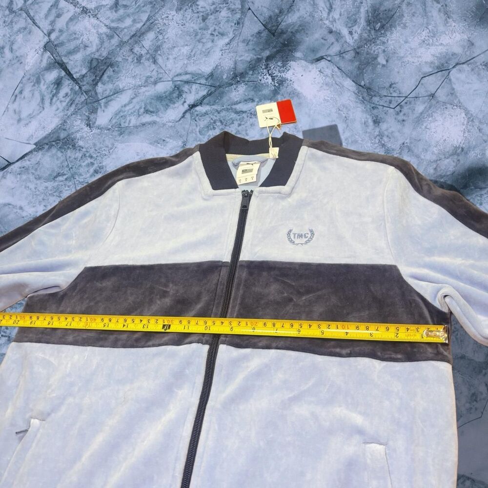 Puma Men's Blue and White Jacket - Picture 5 of 7